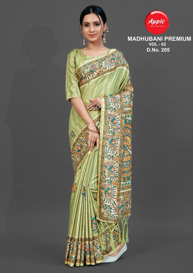 Apple Presents Madhubani Premium Vol Casual Wear Sarees Collection