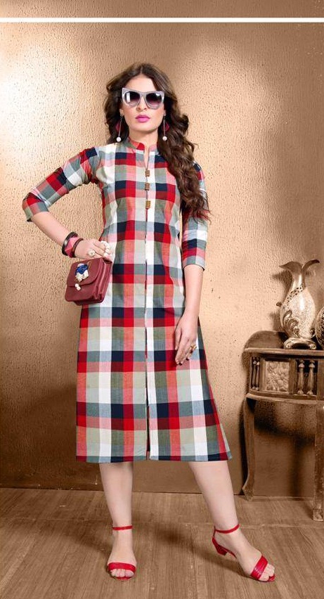 Chex shop kurti pattern