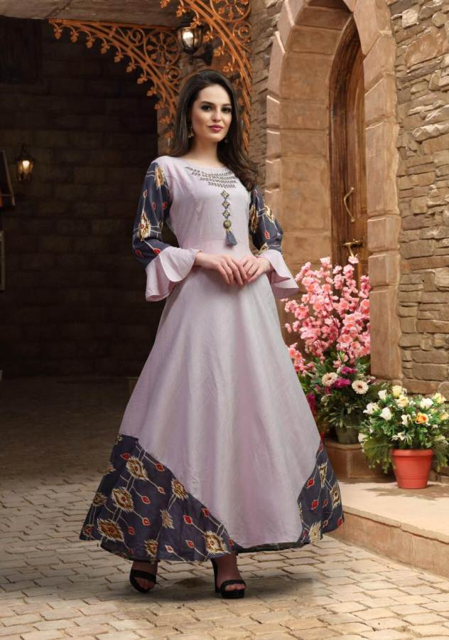 Kastur By Riya Party Wear Gown Types Kurtis Catalogue