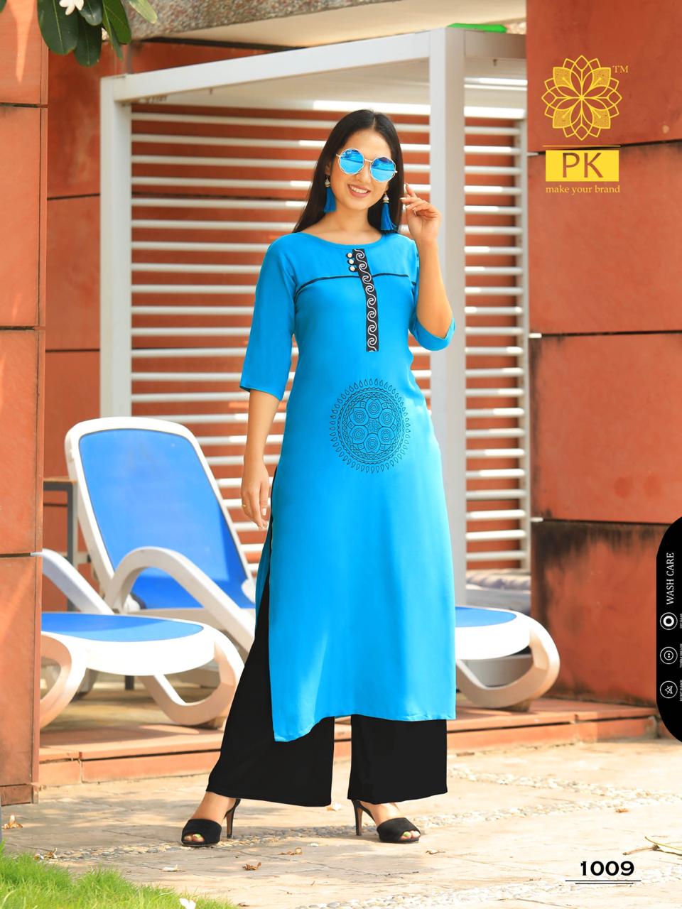 Sparkle Present Pk Casual Wear Kurtis Catalogue.