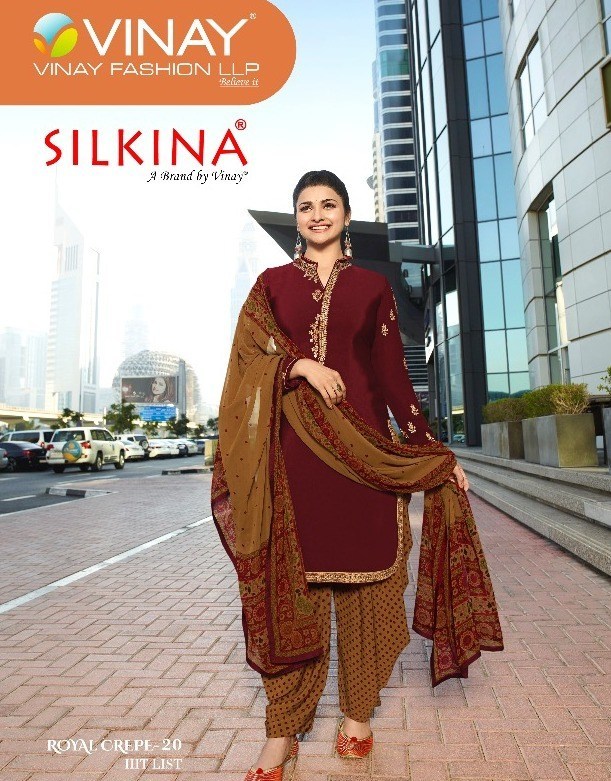 Vinay Present Silkina Dress Material Collection.