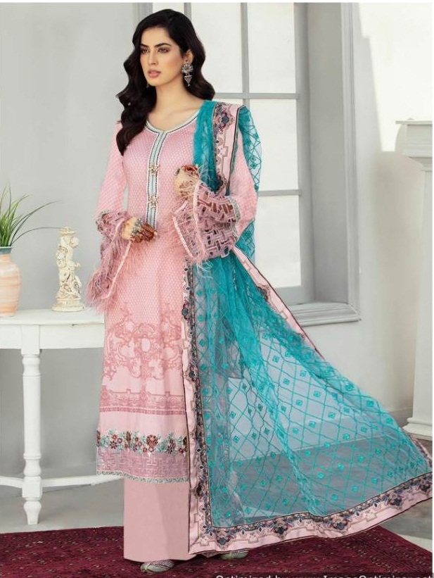 Cyra Presents Afroze Collection Of Jam Cotton Print & Embroidered Designer Pakistani Suits