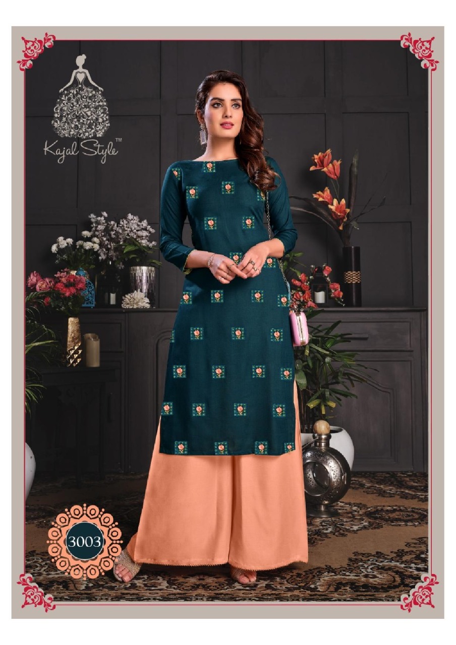 Kajal Style Presents  Fashion  Galaxy  Vol 3 Kurti With Bottom Collection