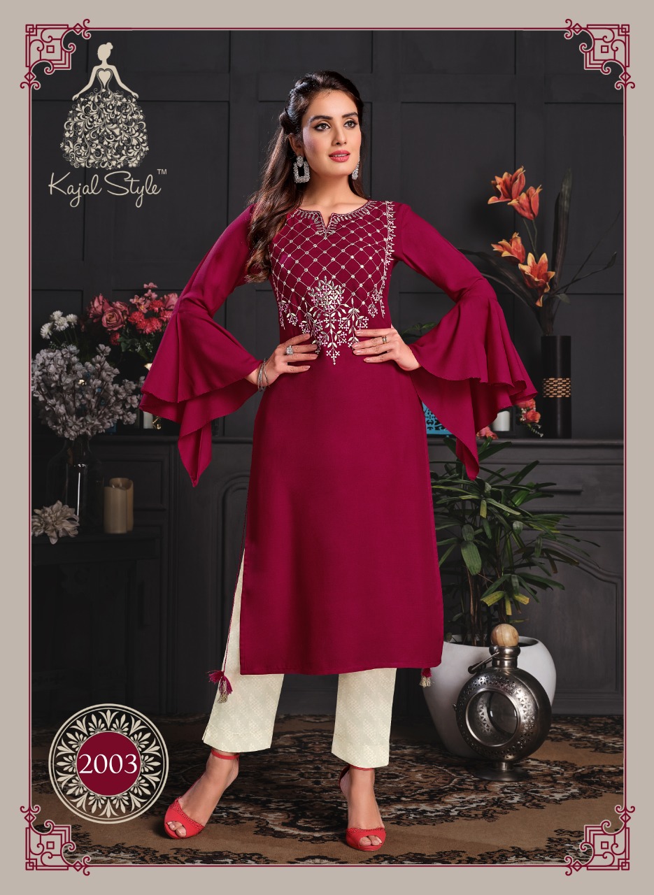 Kajal Style Presents Paradise Vol  2  Kurti With Bottom Collection