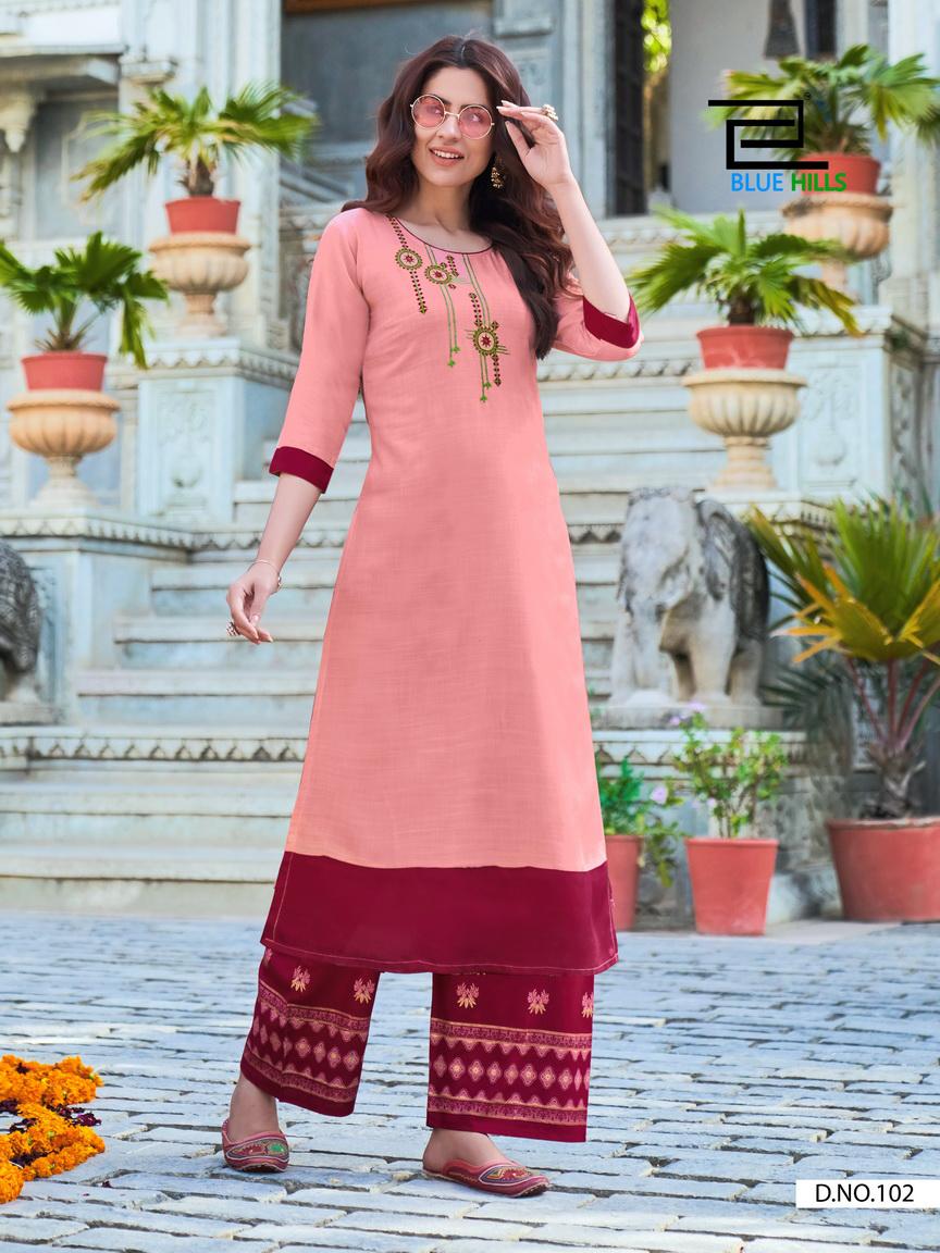 Blue Hills Presents Party Women Ethnic Wear Kurti With Bottom Collection