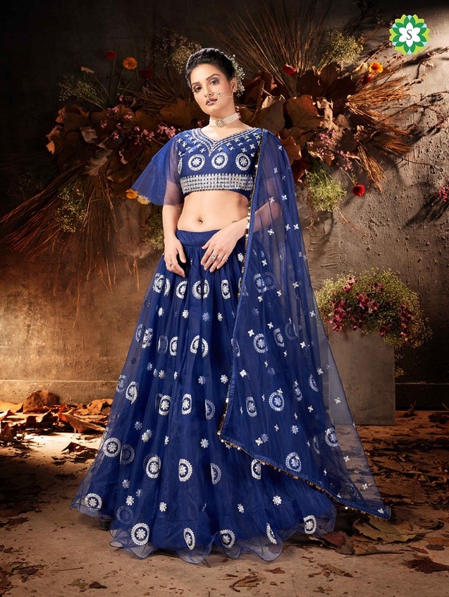 Net Embroidered Lehenga Choli Manufacturer Supplier from Surat India