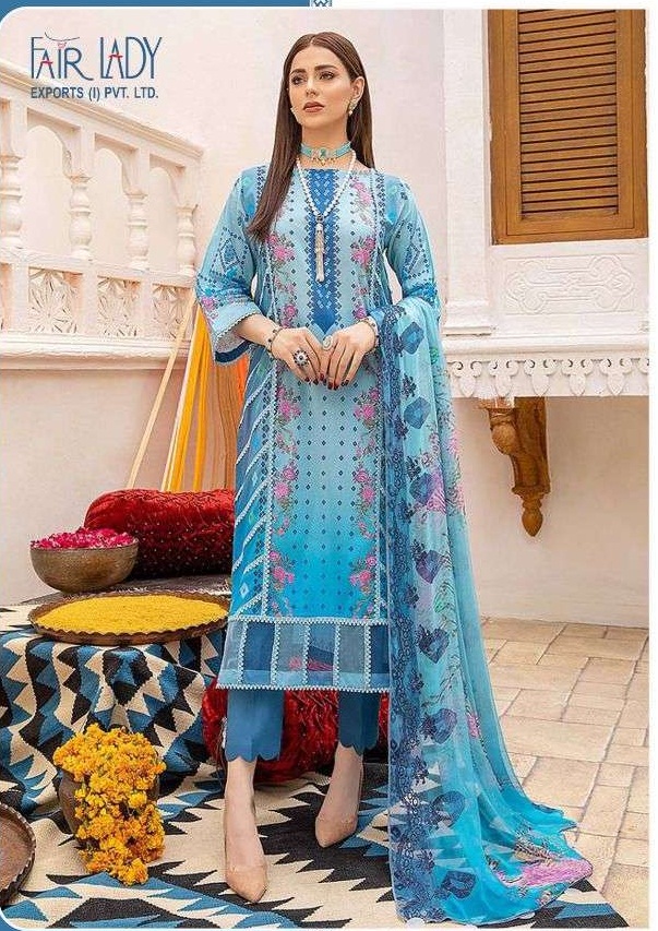 Fair Lady Aniiq Chunari Lawn Cotton Print Pakistani Dress Material Collection