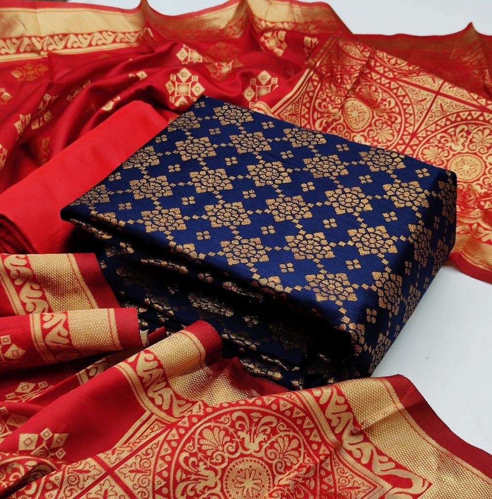 Banarasi Silk vol 27 Casual Wear Dress Material, this catalog fabric is  jacquard,