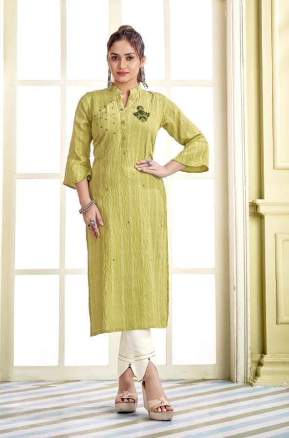 Kalaroop Jolly Catalog Fancy Wear Silk Embroidery Kurtis 