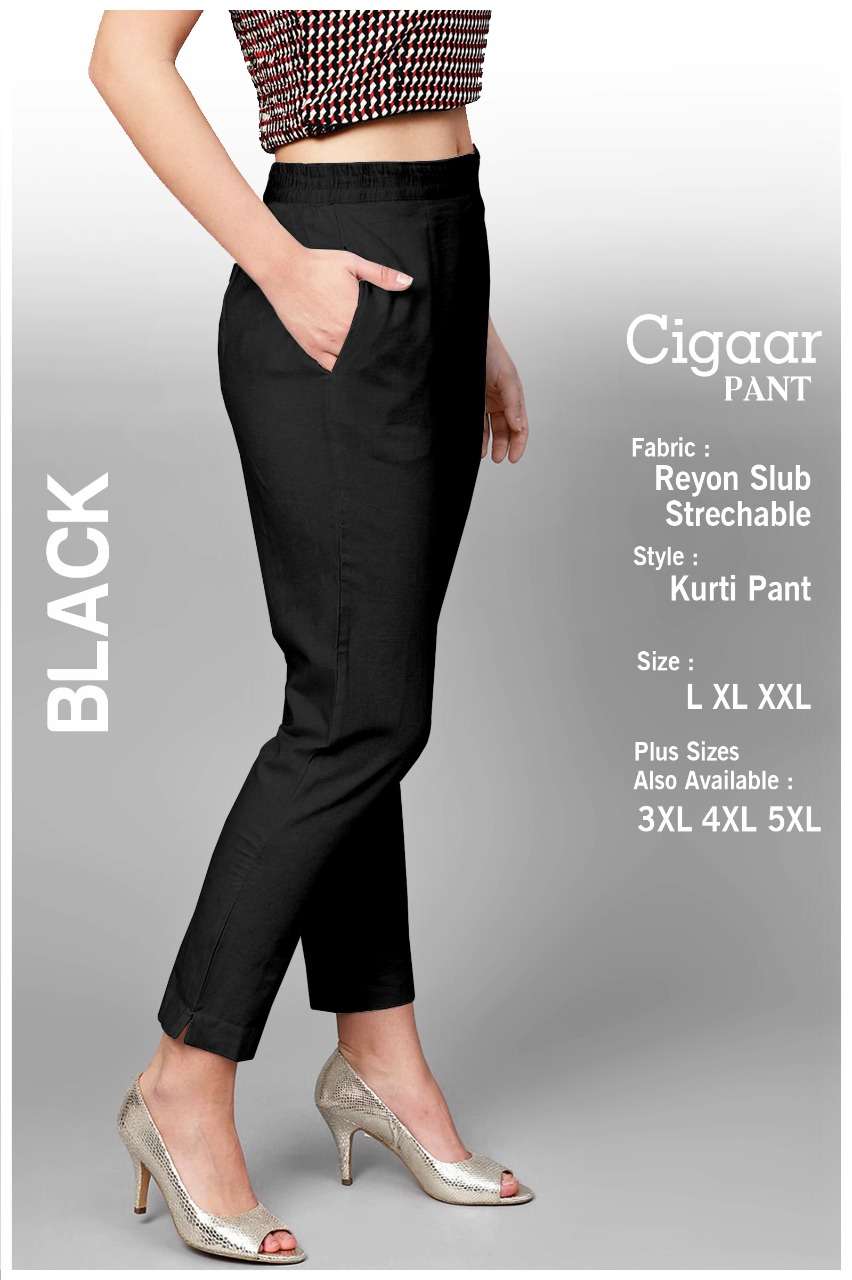 All Day Cigarette Pants - Black