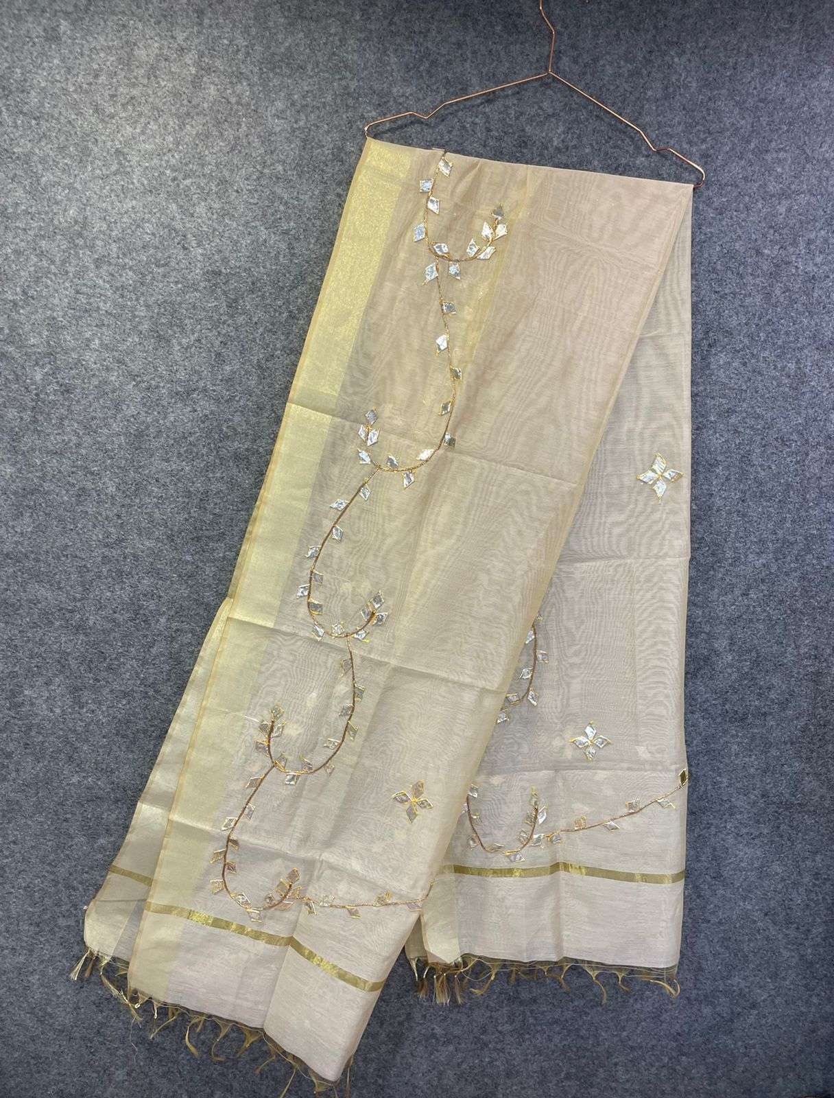 PRG 005 CHANDERI GOTA WORK DUPATTA FOR MULTI PURPOSE DUPATTA WHOLESALER