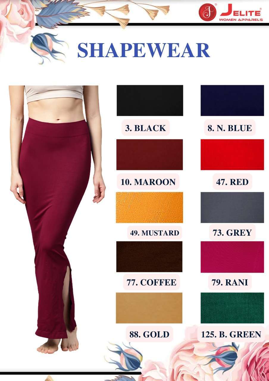 red solid saree shaper shapewear