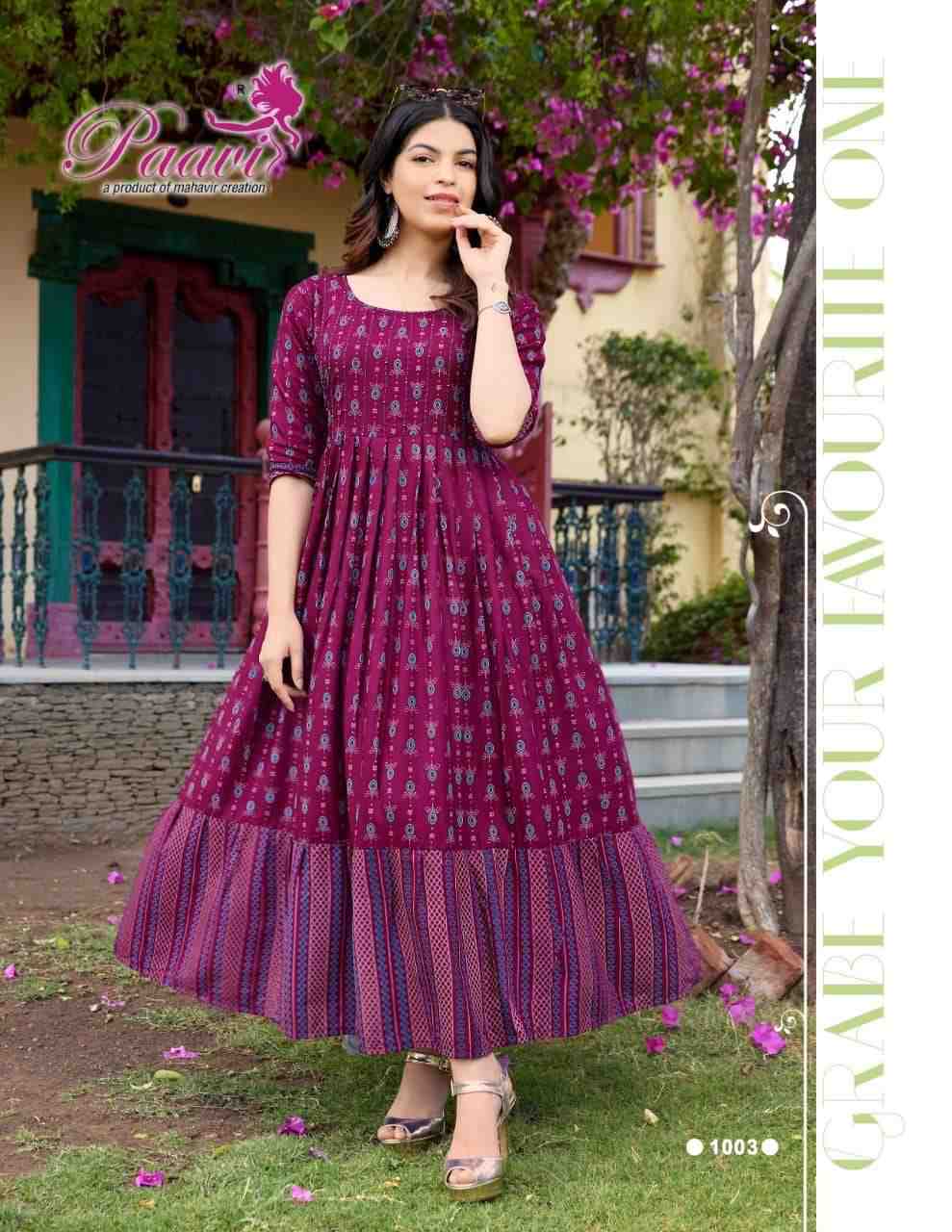 Paavi Presents Its latest  Aaradhya Heavy Rayon Kurti On Manual Handwork With Wholesale Price