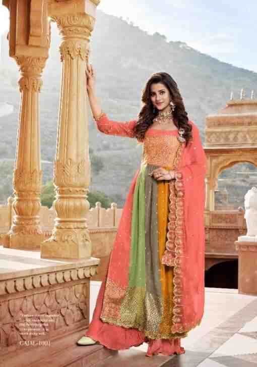 Your Choice Gajal Georgette Beautiful Designer Salwar Suits On Wholesale