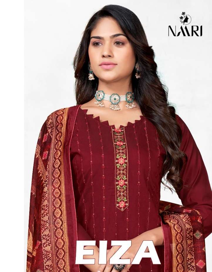 Naari Ekiza Pure Tensilk With Linning Work Top Bottom With Dupatta On Wholesale 