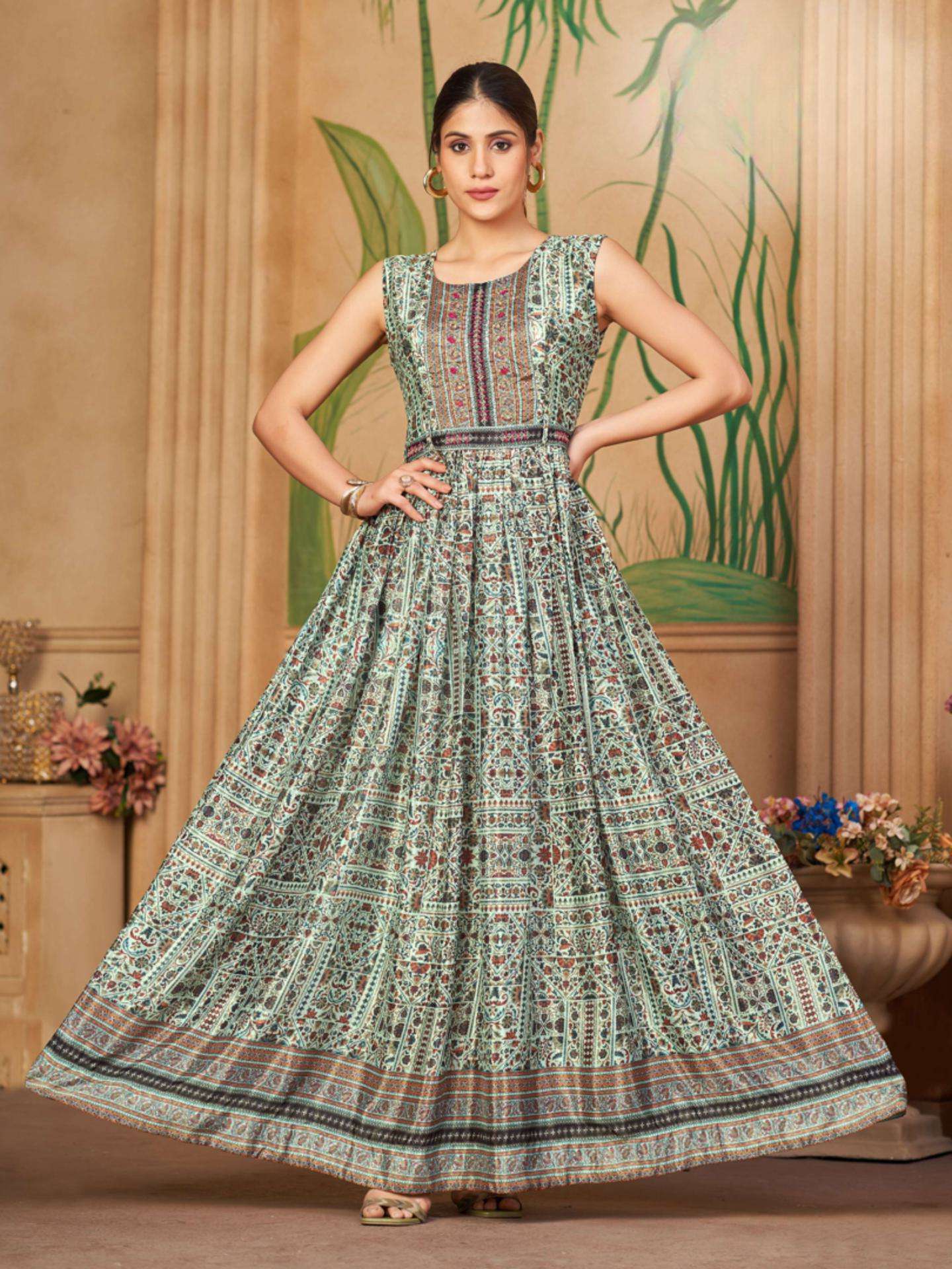 Huge Chinon Collection O f Gown In Wholesale with Beautiful Prints