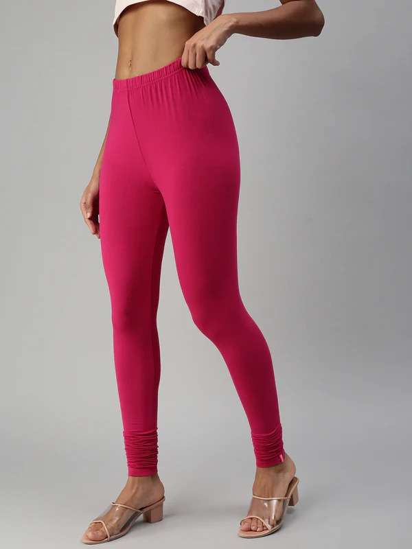 Buy Jcss Womens Lycra Churidar Leggings Pink online