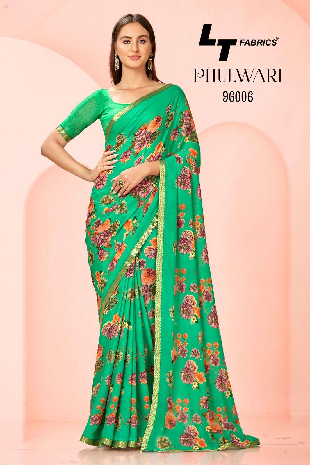 Lt Phulwari Floral Printed Regular Wear Saree Wholesale catalog