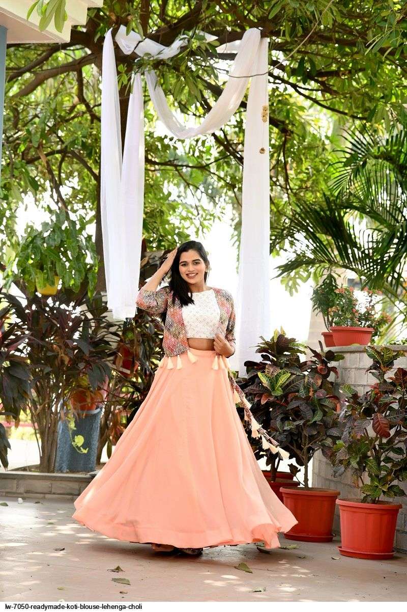 Stunning Peach silk Anarkali bridal Lehenga dress featuring hand block  screen print and detailed hand crafted Zardozi Gotta Resham Mirror… |  Instagram