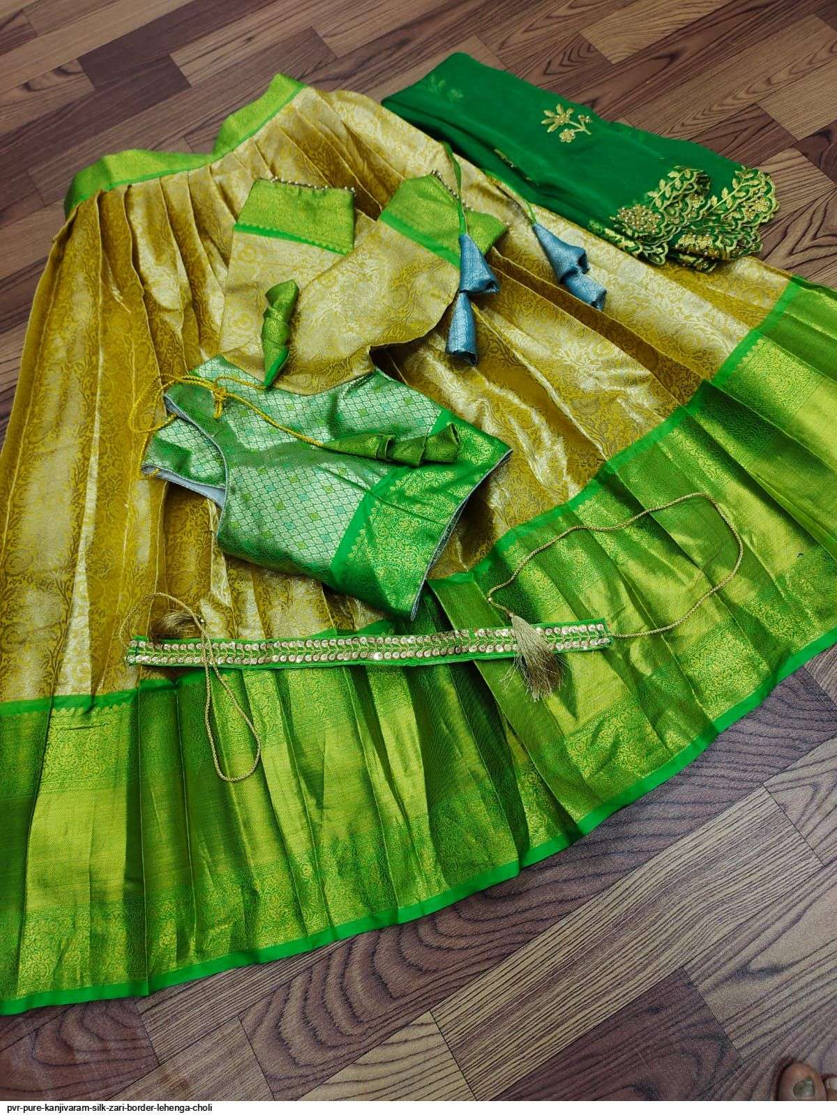 Designer Exclusive Pure Kanjivaram Silk Half Saree Lehenga Choli With  Embroidery Work, Party & Wedding Wear Pure Banarasi Silk Lehenga Choli -  Etsy Norway
