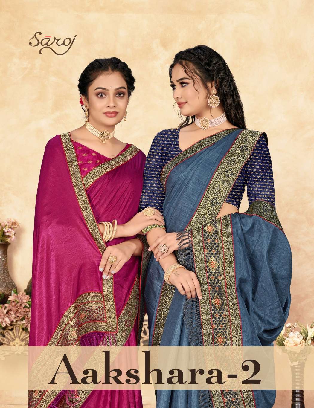 Saroj textile presents Aakshara vol 2 casual sarees catalogue