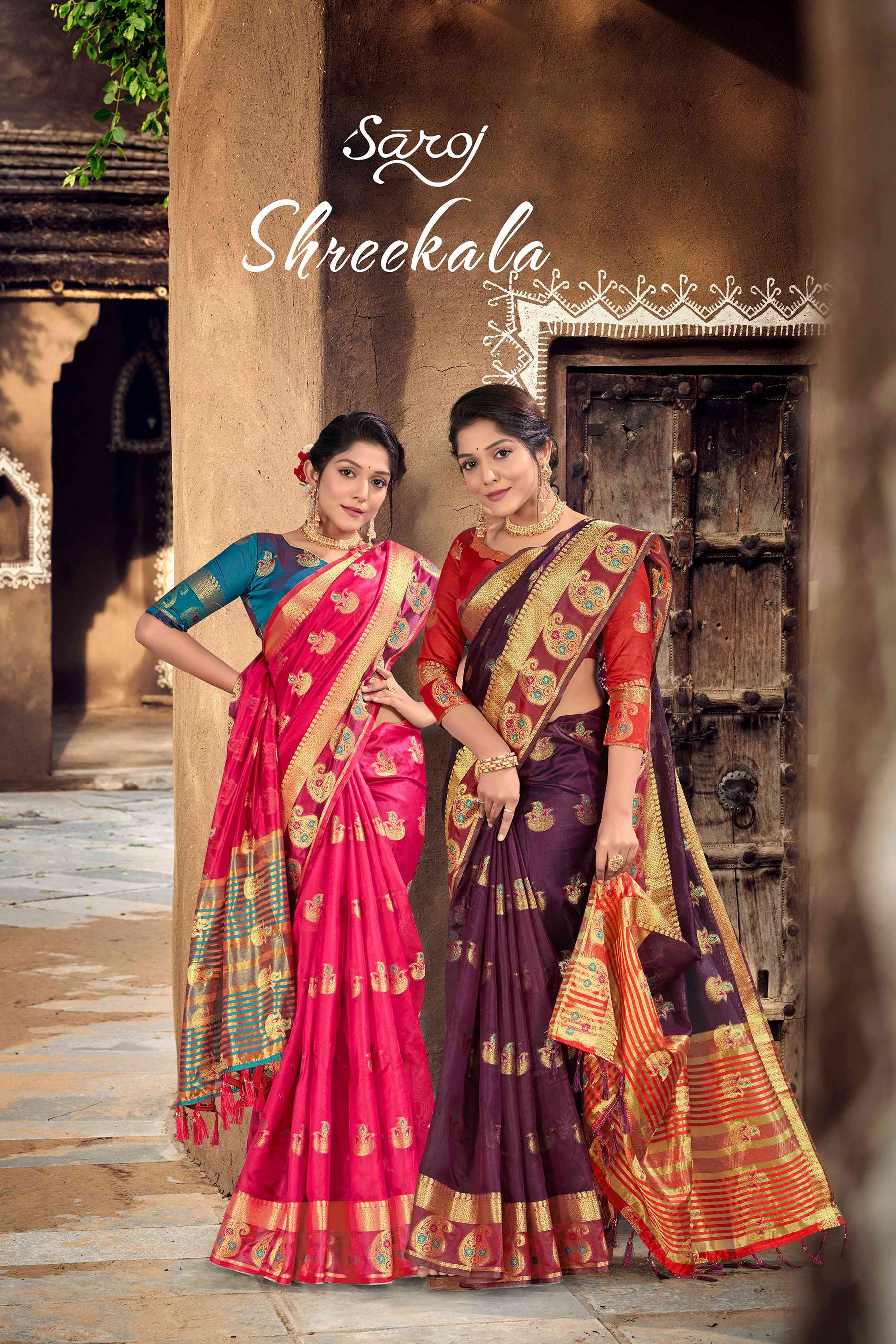 Saroj textile presents Shreekala Designer silk sarees catalogue