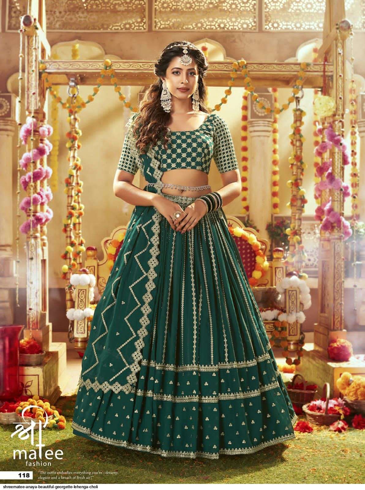 shree matee fashion sunehri 103 stylish look designer lehenga online