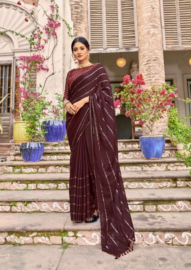 Ynf Crepe Sequence Exclusive Saree Wholesale catalog