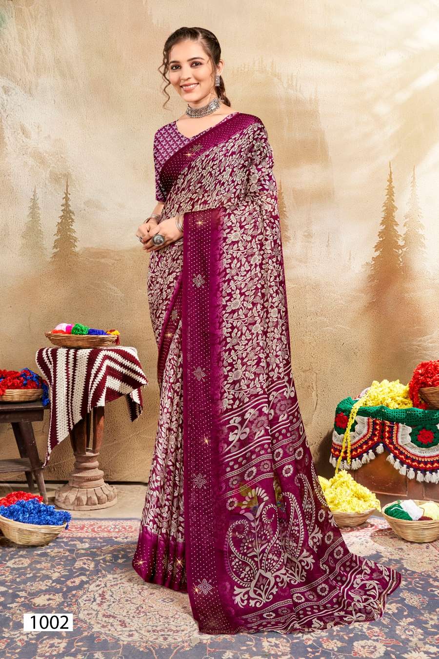Nardev Fashion 6.3 m (with blouse piece) Traditional Bandhej Patola Woven  Silk Saree Wholesale at Rs 1100 in Surat