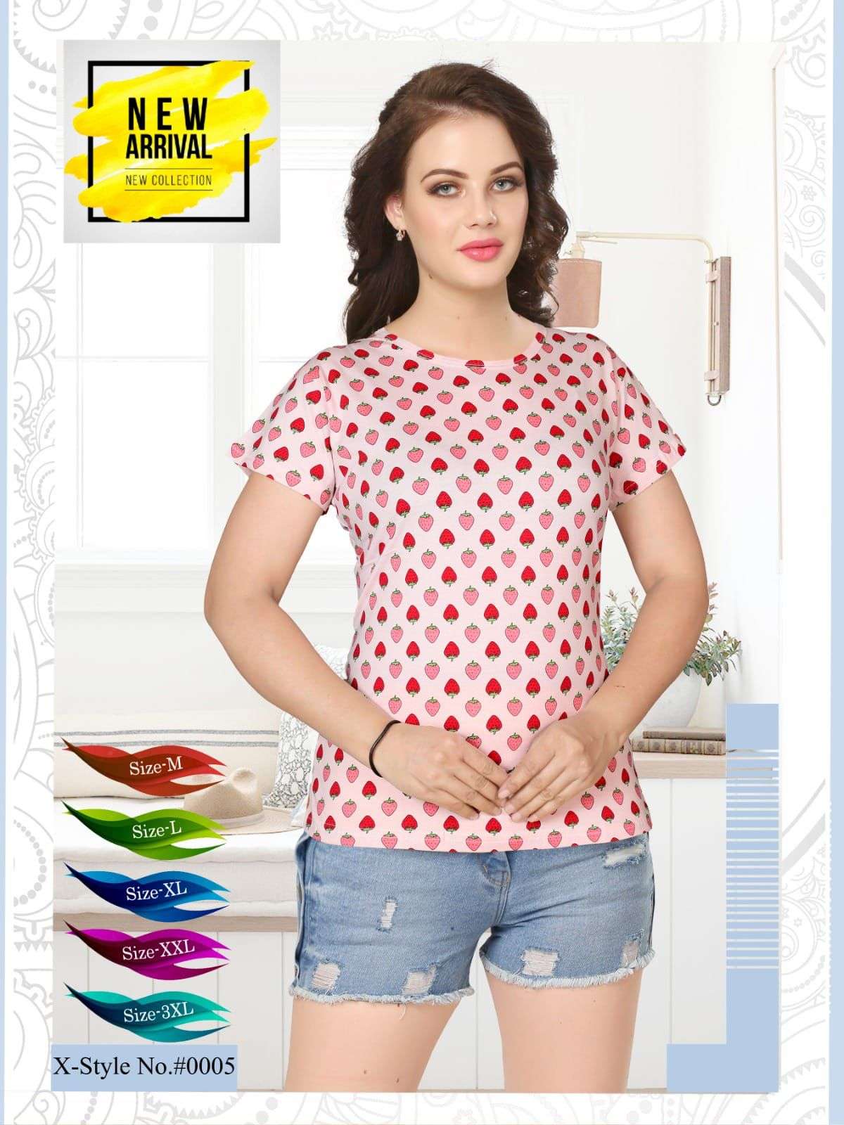 SUMMER SPECIAL VOL.AT05 T-Shirt With Side Cut Wholesale catalog