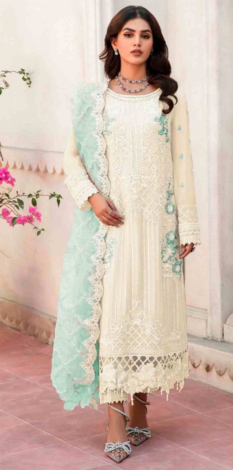 Serine F 126 E To H Pakistani Organza salwar Kameez Wholesale catalog