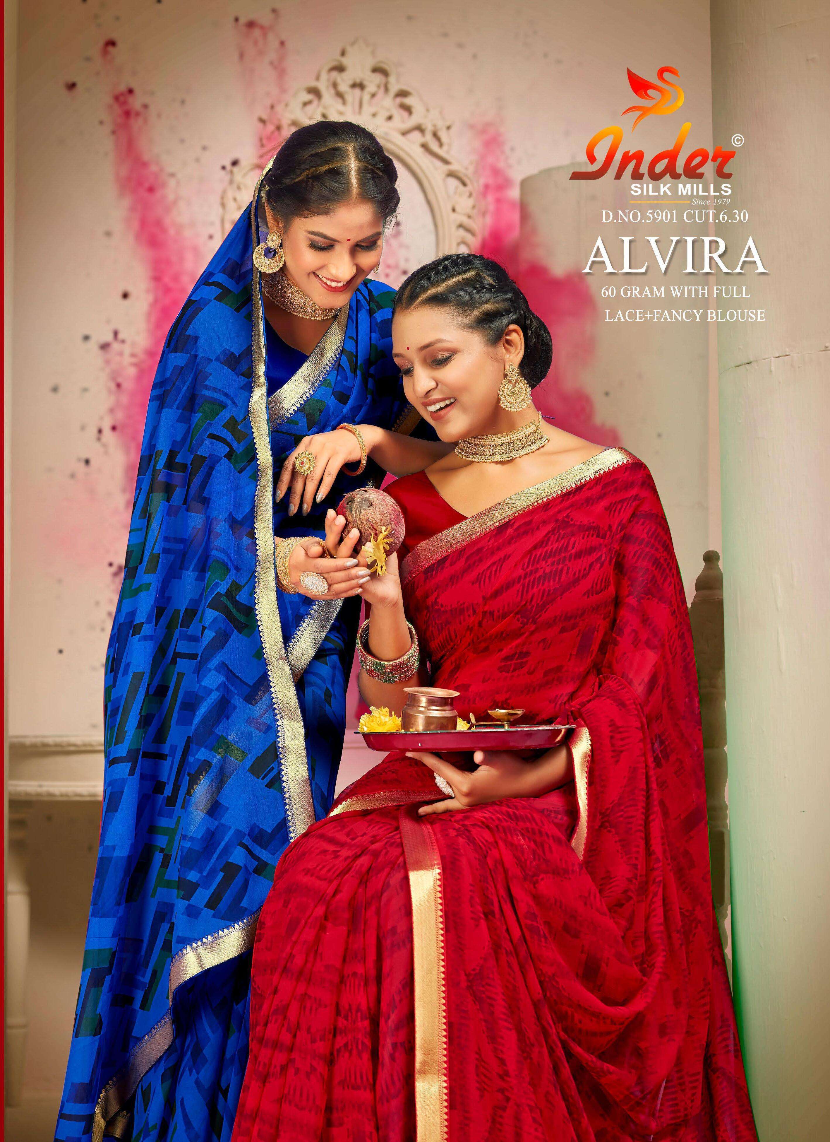 Kajol By Inder Silk Casual Wear Saree Printed Saree Combinations