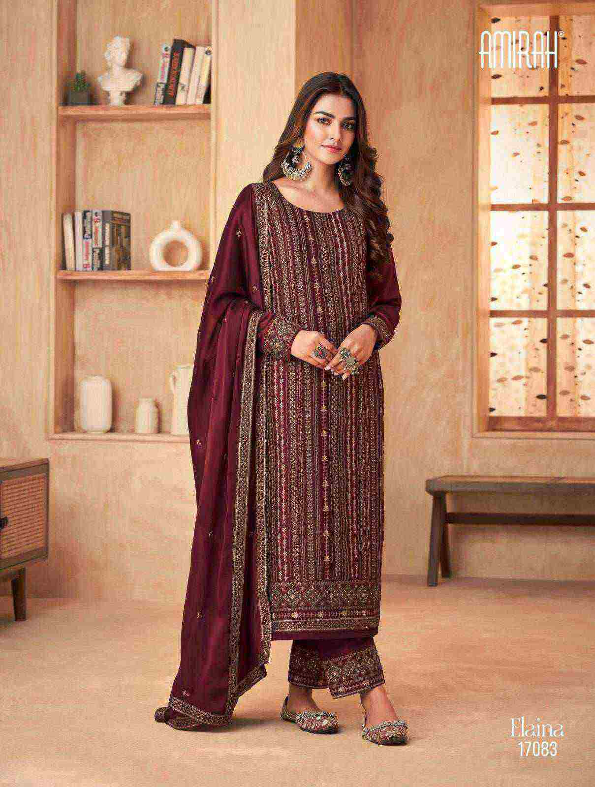 Amirah Elaina Rangoli Silk Embroidery Salwar Kameez Wholesale catalog