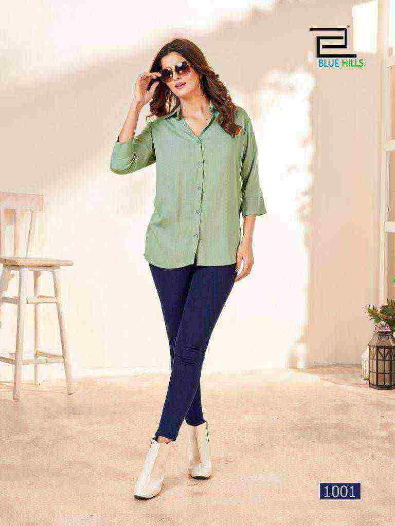 Blue Hills Traveller Rinkle Rayon Ladies Shirts Wholesale catalog