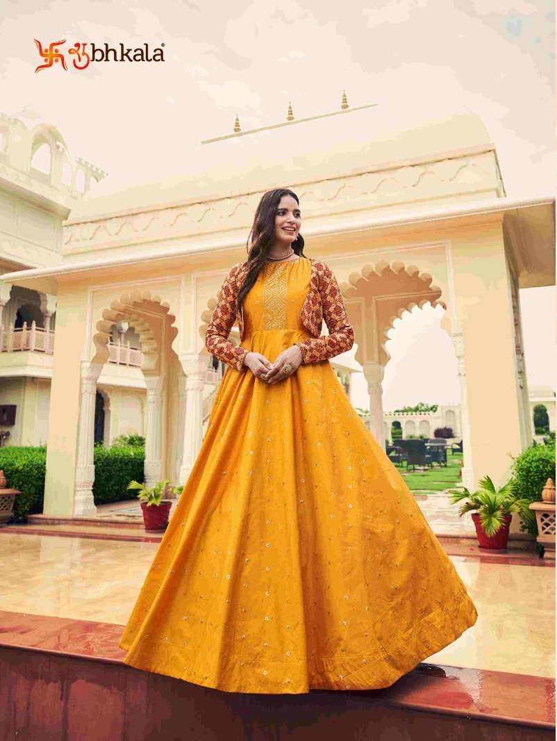 FLORY VOL. 22 Sequince Embroidered Work Anarkali Gown Kurti Wholesale catalog