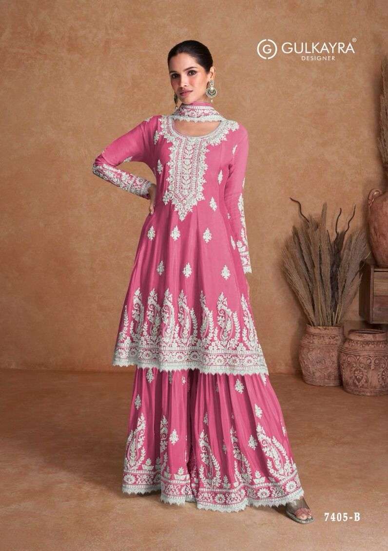 Gulkayra Vamika Real Silk Salwar Kameez Wholesale catalog