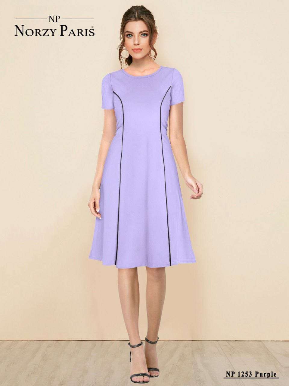 NORZY PARIS NP 1253 Purple Designer Western Dress  Dress Wholesale catalog