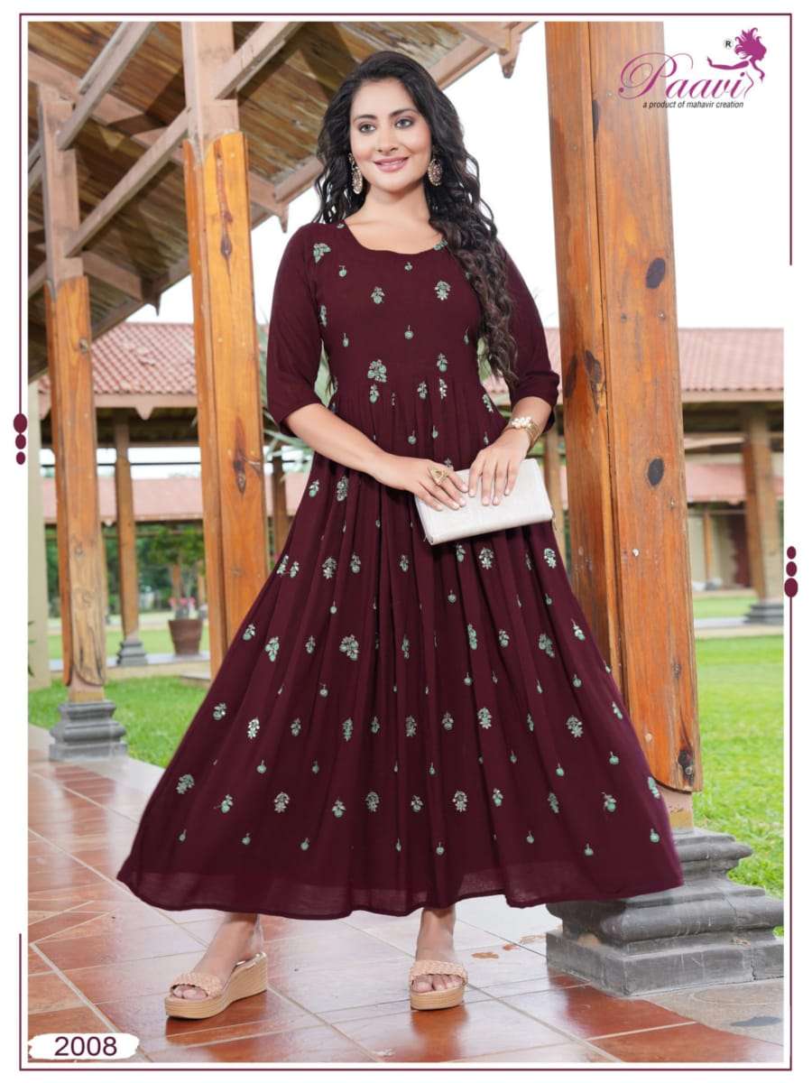 PAAVI MAISHA Kurti Wholesale catalog