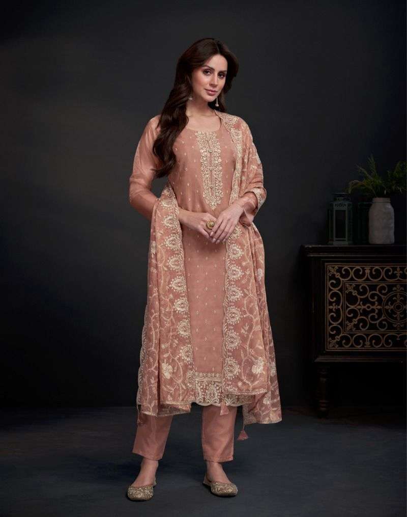 Amirah Ayra Organza Embroidery Salwar Kameez Wholesale catalog