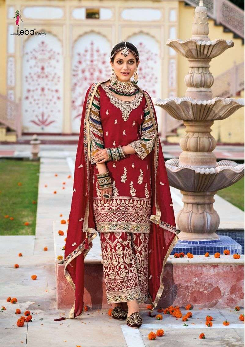 Eba Sangini Colors Premium Silk Salwar Kameez Wholesale catalog