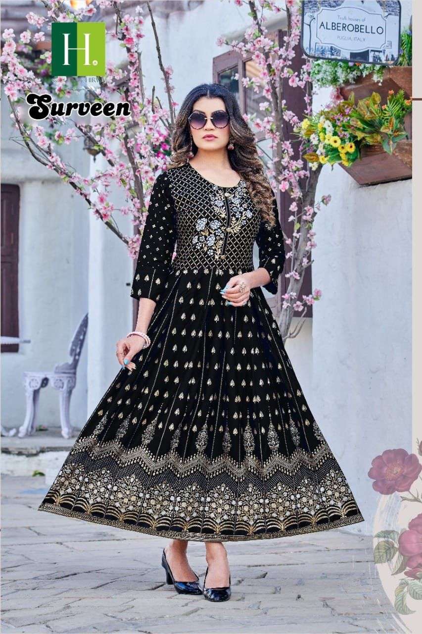 Buy Panthushti Women's Black Colour Digital Print Georgett Kurtas/Kurtis  (Small) at Amazon.in