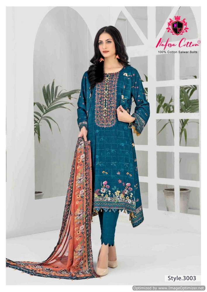 Nafisa Andaaz Vol 3 Cotton Printed Dress Material Wholesale catalog