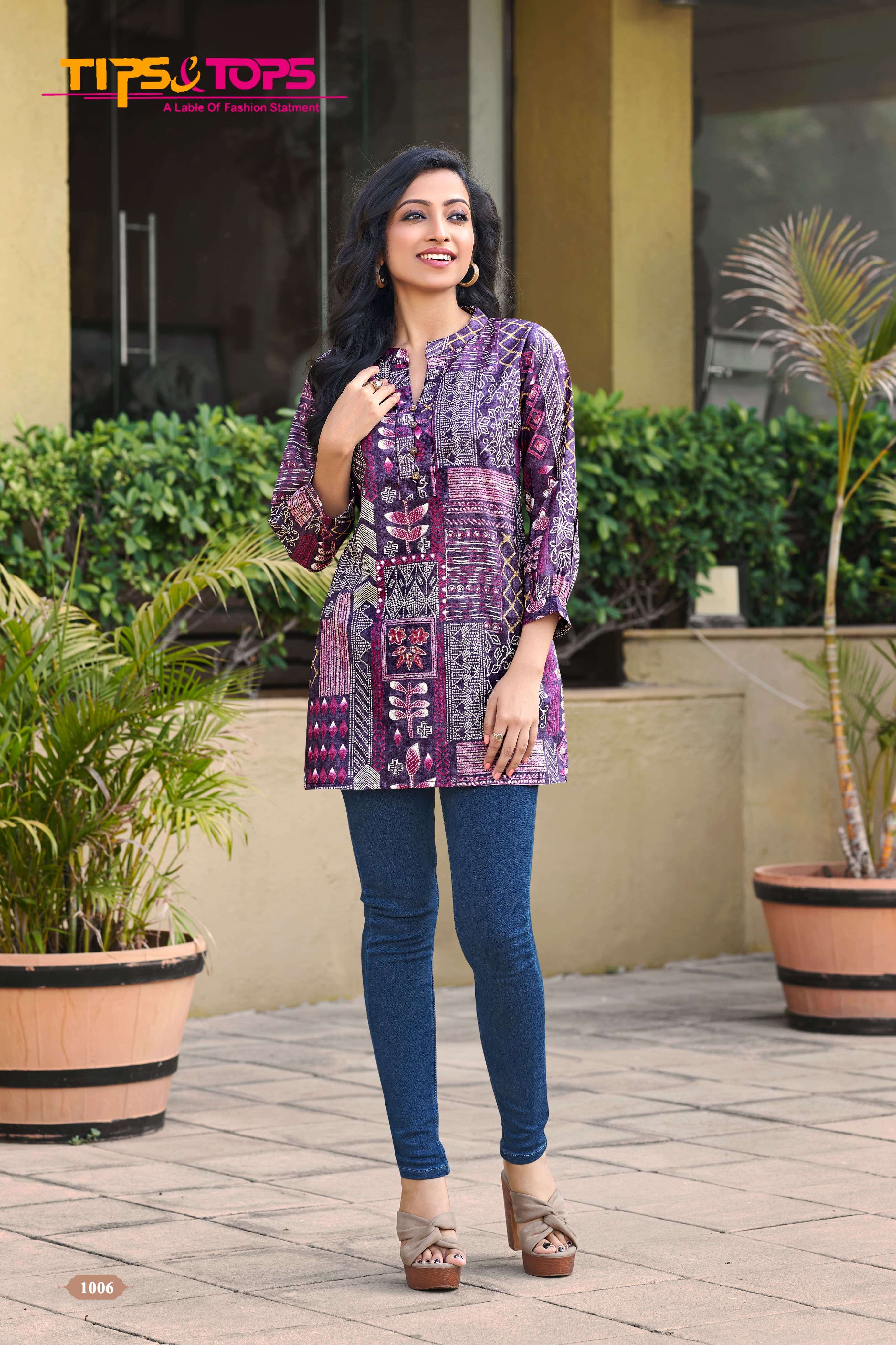 TIPS & TOPS COTTON SHORTIES Vol 04 Kurti Wholesale catalog