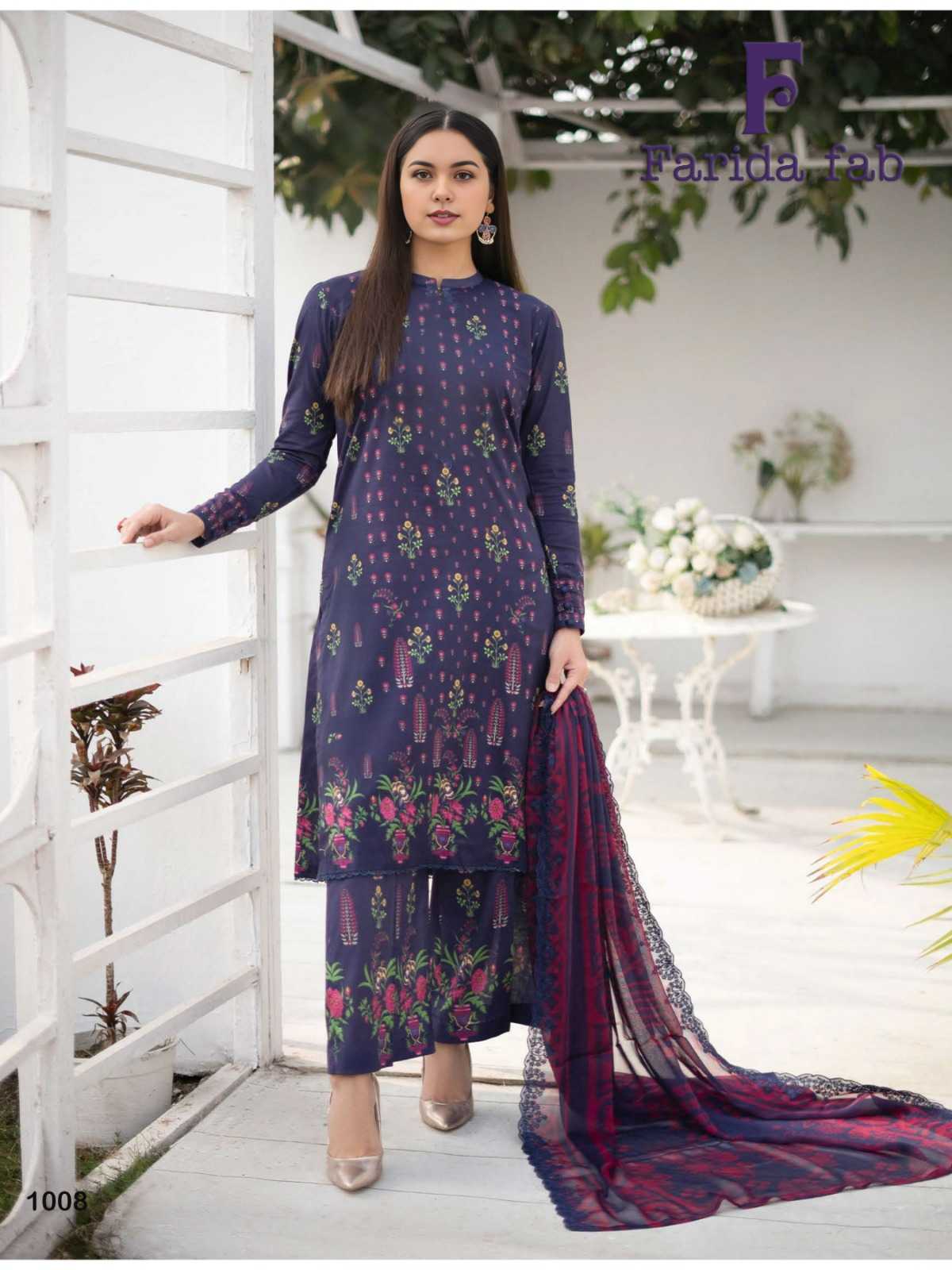 Farida Fab Spring Summer – Dress Material - Wholesale Catalog