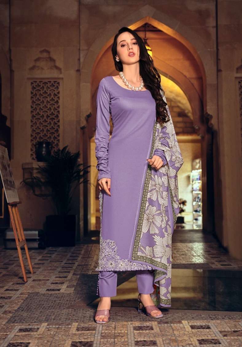 Fida Virika Cotton Embroidered Dress Material Wholesale catalog