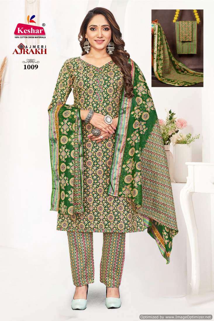 Keshar Ajrakh Vol-1 – Dress Material - Wholesale Catalog