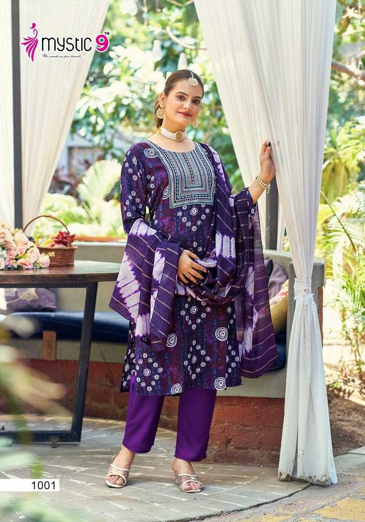 Mystic9 Khanak Vol-1 – Kurti Pant With Dupatta Wholesale Catalog