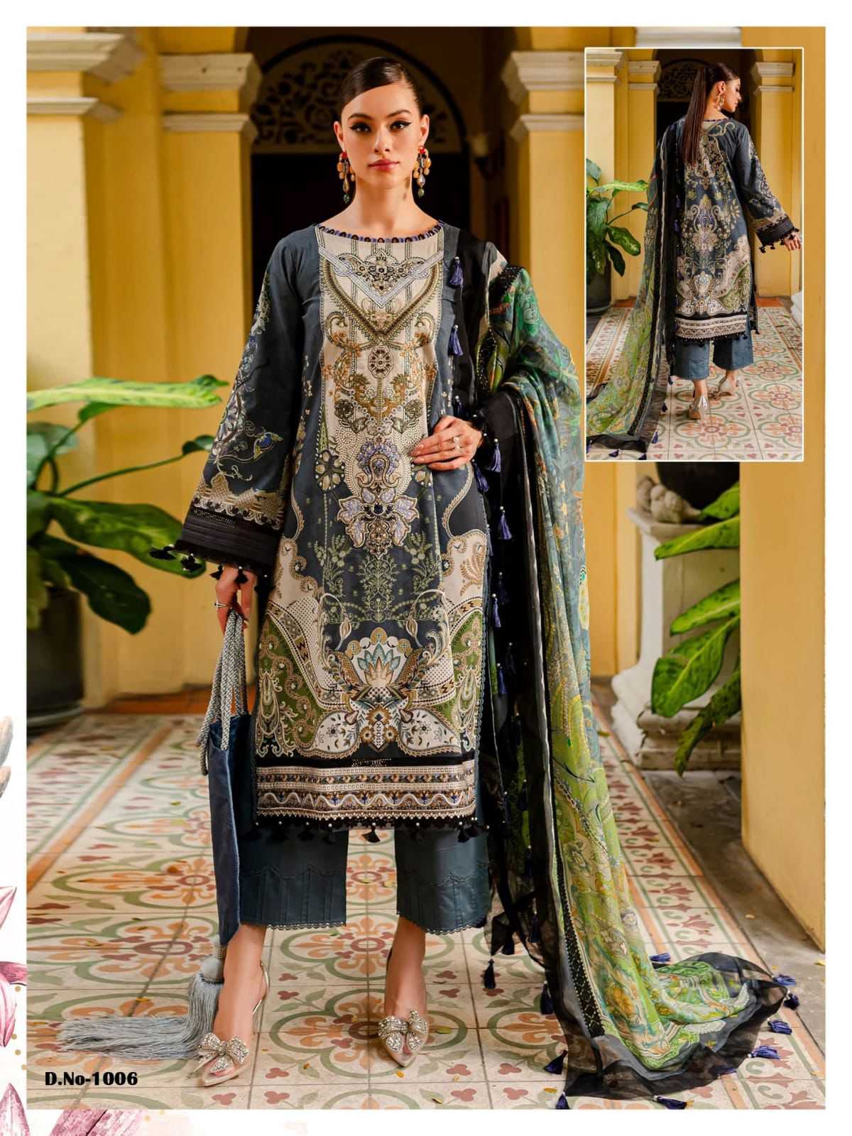 Rang Rasiya Elan Lawn 1 Cotton Karachi Dress Material Wholesale catalog