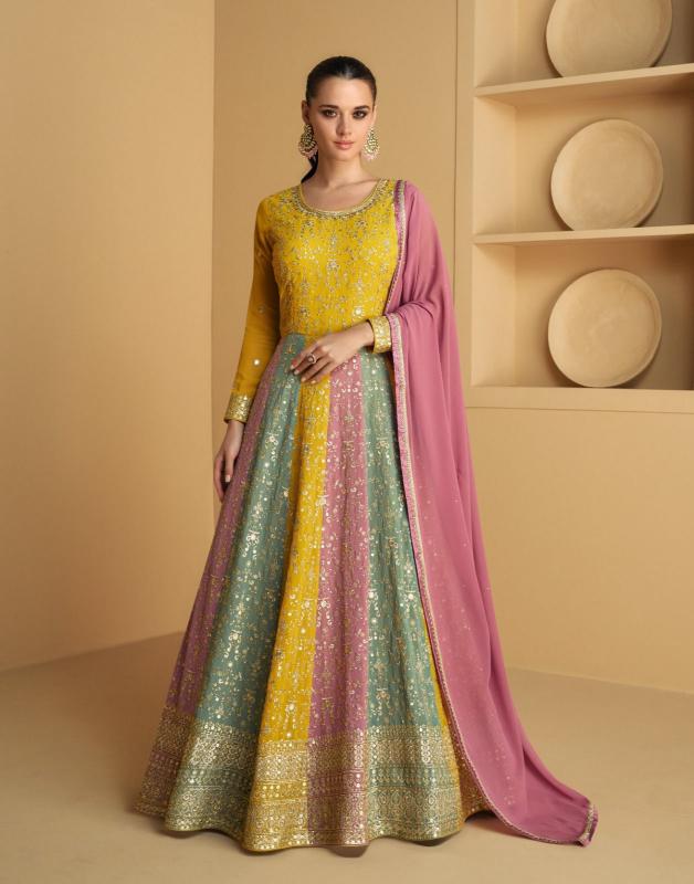 Aashirwad Tareef Georgette Designer Gown Kurti Wholesale catalog