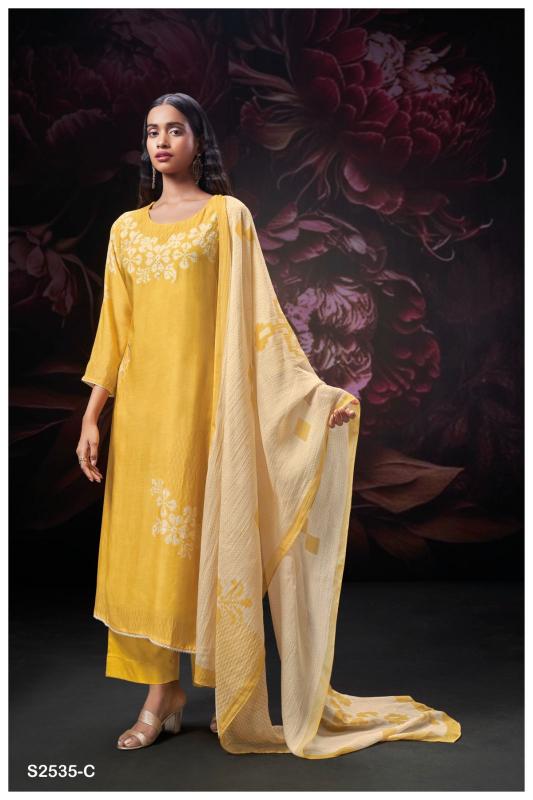 Ganga HUVISHKA 2535 Dress Materials Wholesale catalog